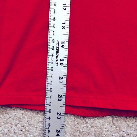 Ralph Lauren Jeans Co Red Long Sleeve Graphic Tee - Picture 7 of 7
